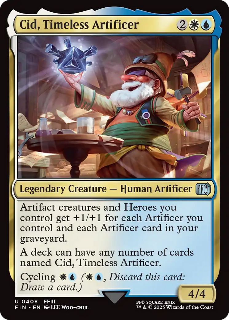 Image of Cid, Timeless Artificer (0408) (FIN-408) - FINAL FANTASY Foil