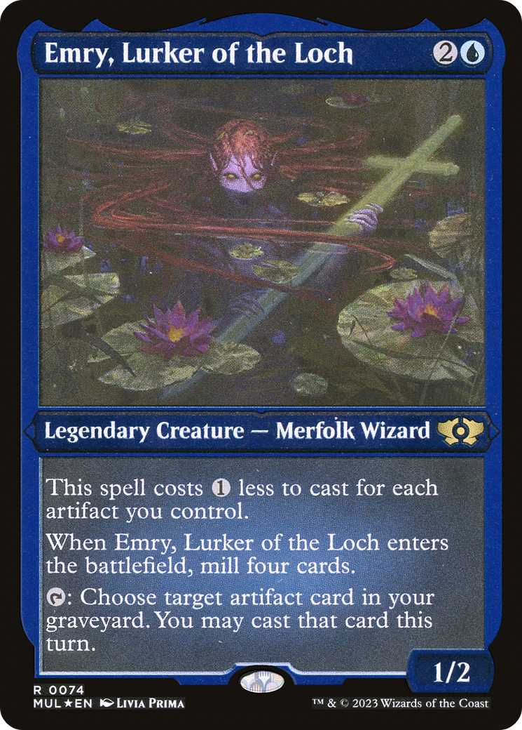 Image of Emry, Lurker of the Loch (Foil Etched) (MUL-074) - Multiverse Legends Foil