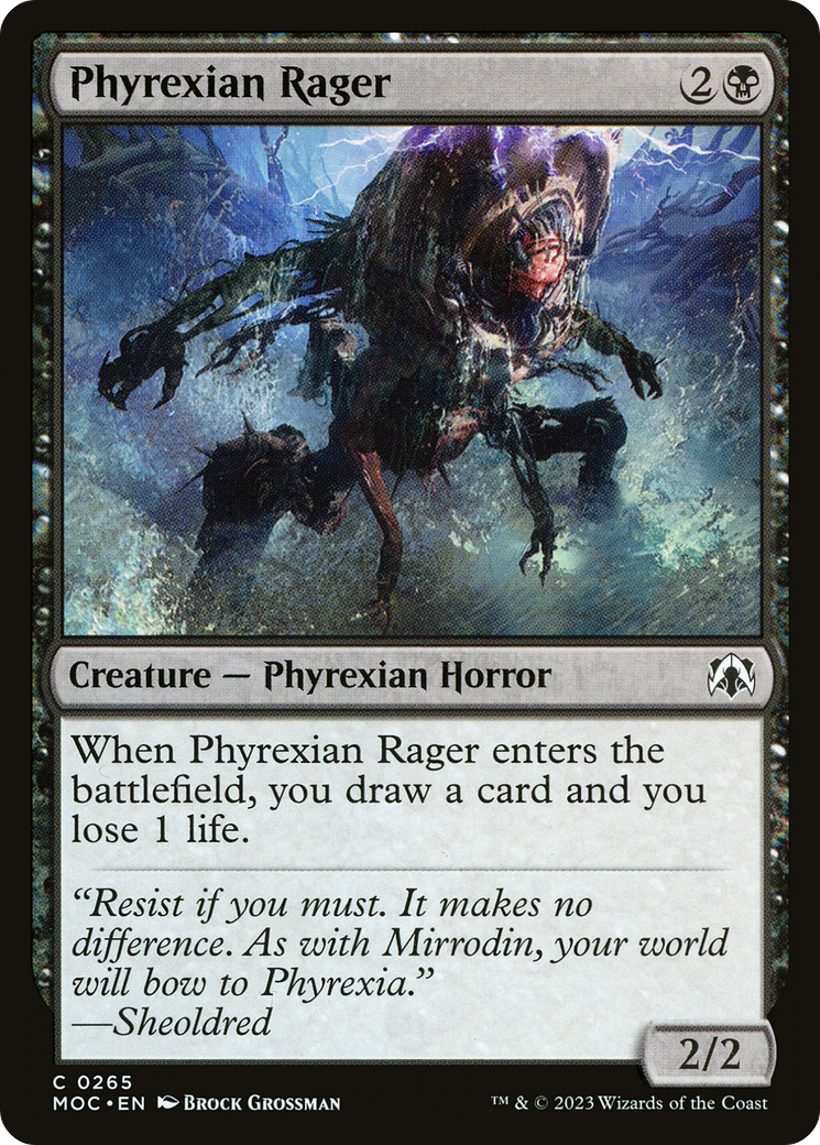 Image of Phyrexian Rager (MOC-265) - March of the Machine Commander