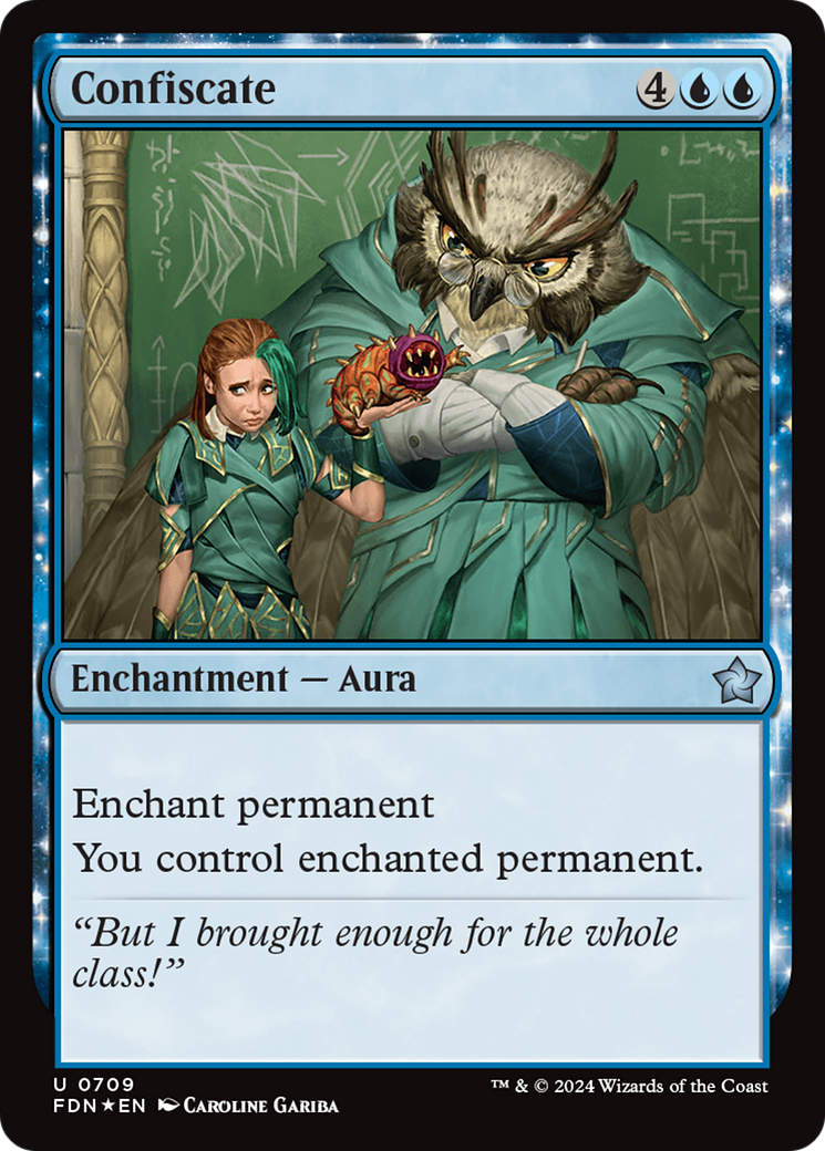 Image of Confiscate (FDN-709) - Foundations: (enchantment) Foil