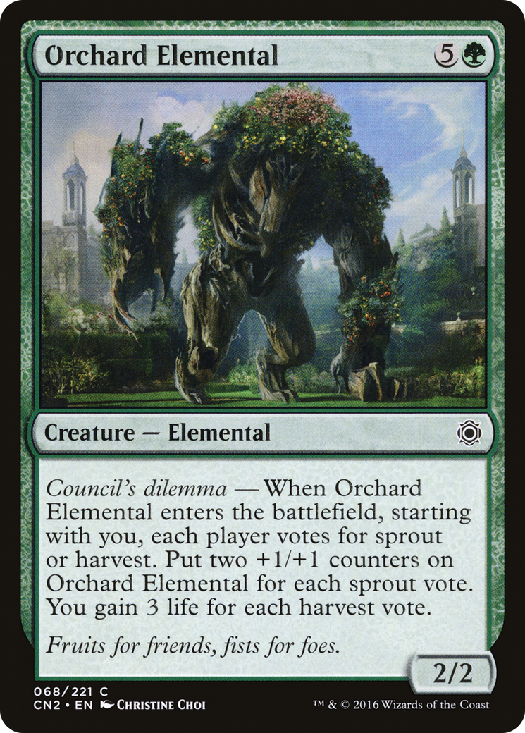 Image of Orchard Elemental (CN2-068) - Conspiracy: Take the Crown Foil