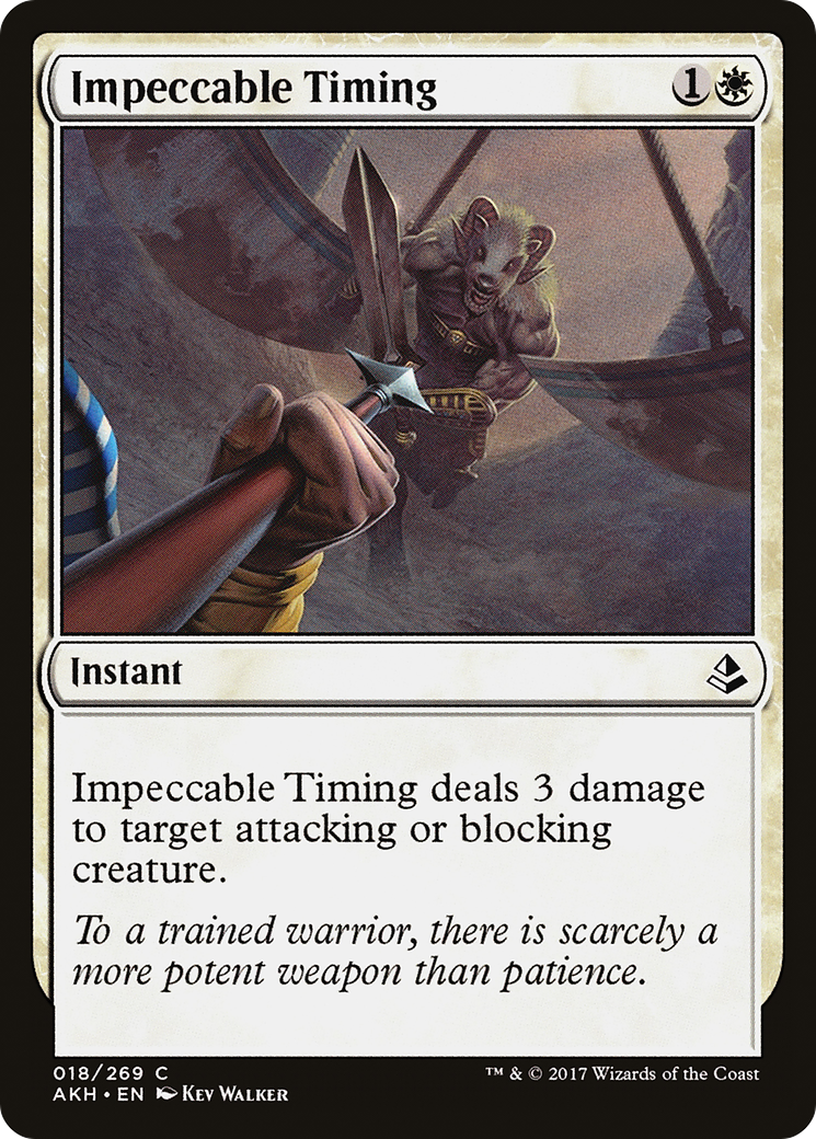 Image of Impeccable Timing (AKH-018) - Amonkhet Foil