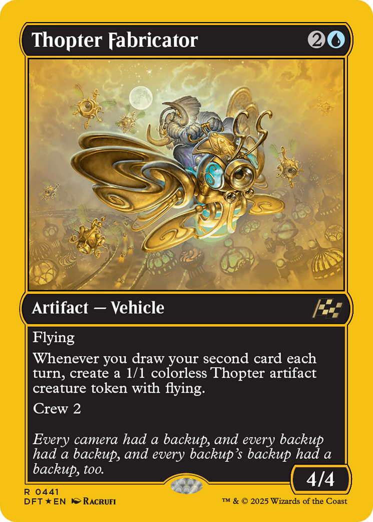 Image of Thopter Fabricator (First-Place Foil) (DFT-441) - Aetherdrift Foil