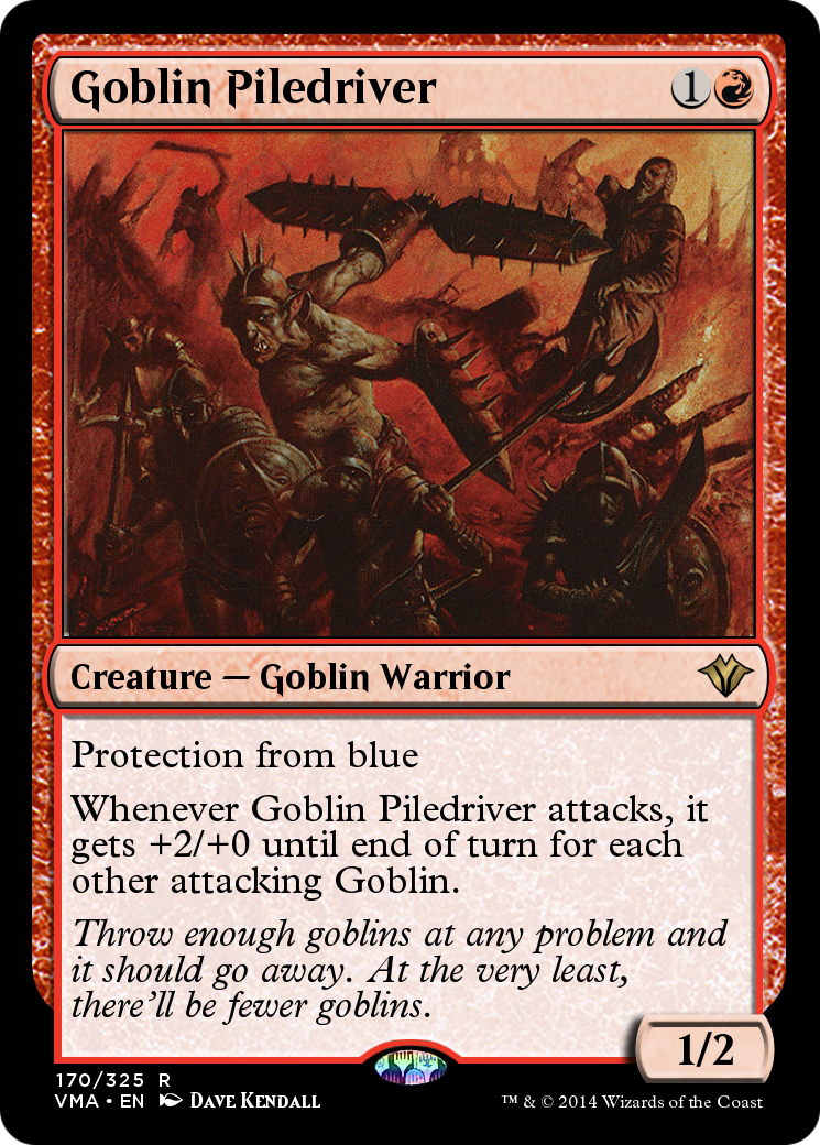 Image of Goblin Piledriver (VMA-170) - Vintage Masters Foil