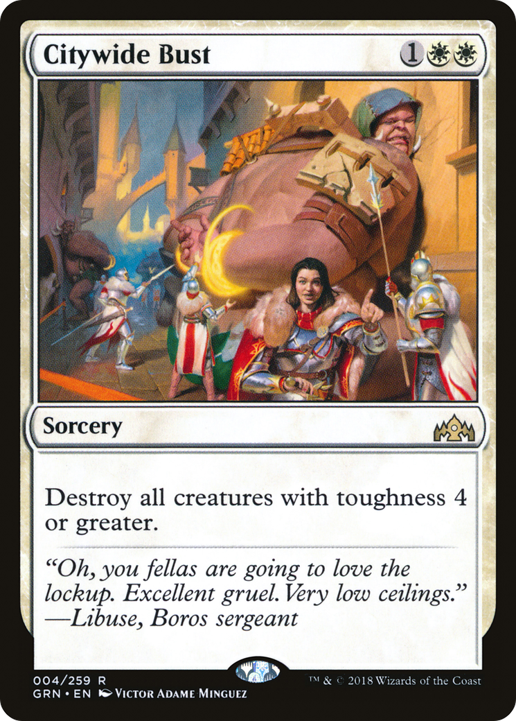 Image of Citywide Bust (GRN-004) - Guilds of Ravnica