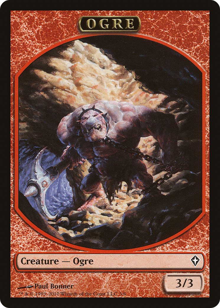 Image of Ogre Token (WWK-003) - Worldwake Tokens