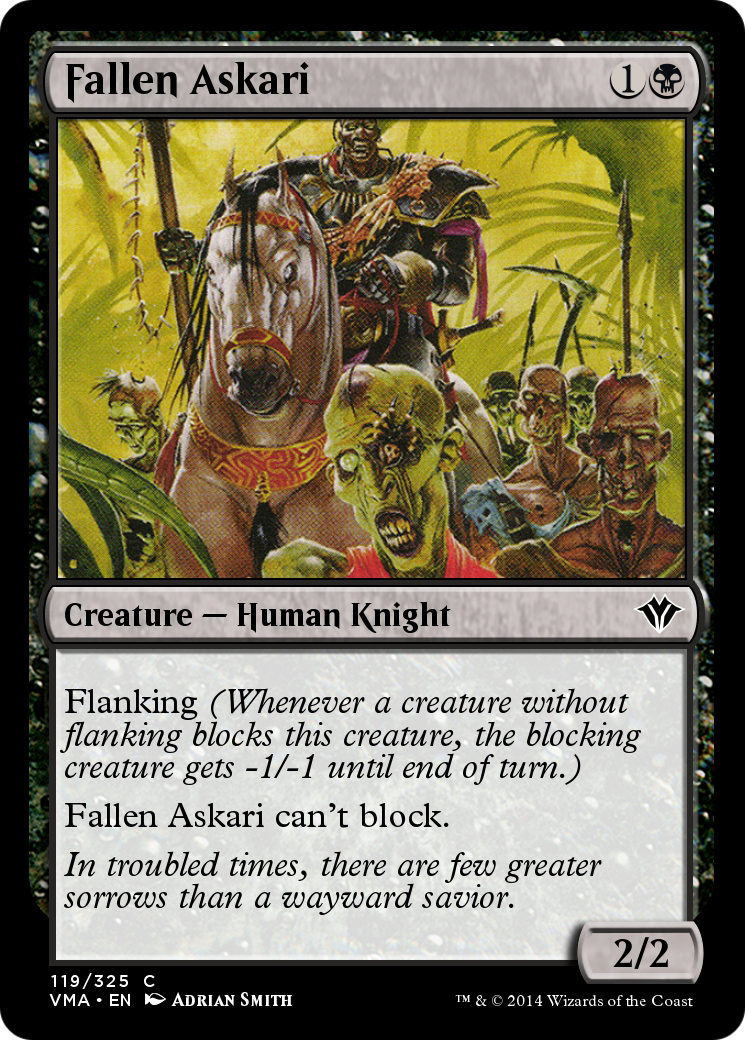 Image of Fallen Askari (VMA-119) - Vintage Masters Foil