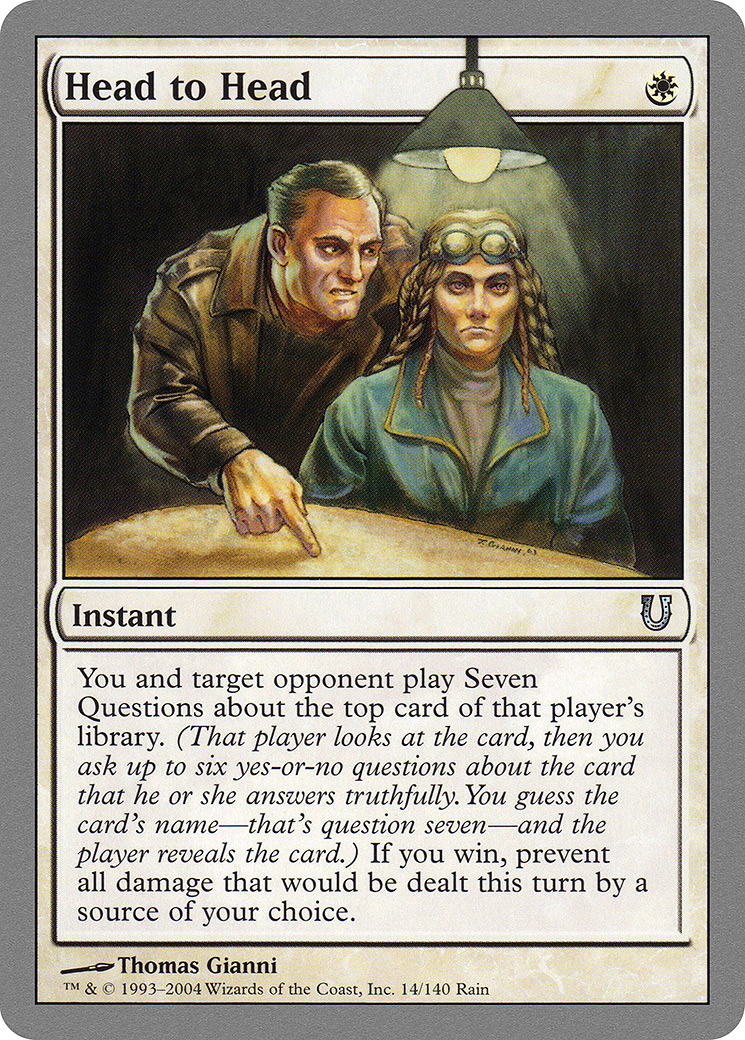 Image of Head to Head (UNH-014) - Unhinged Foil