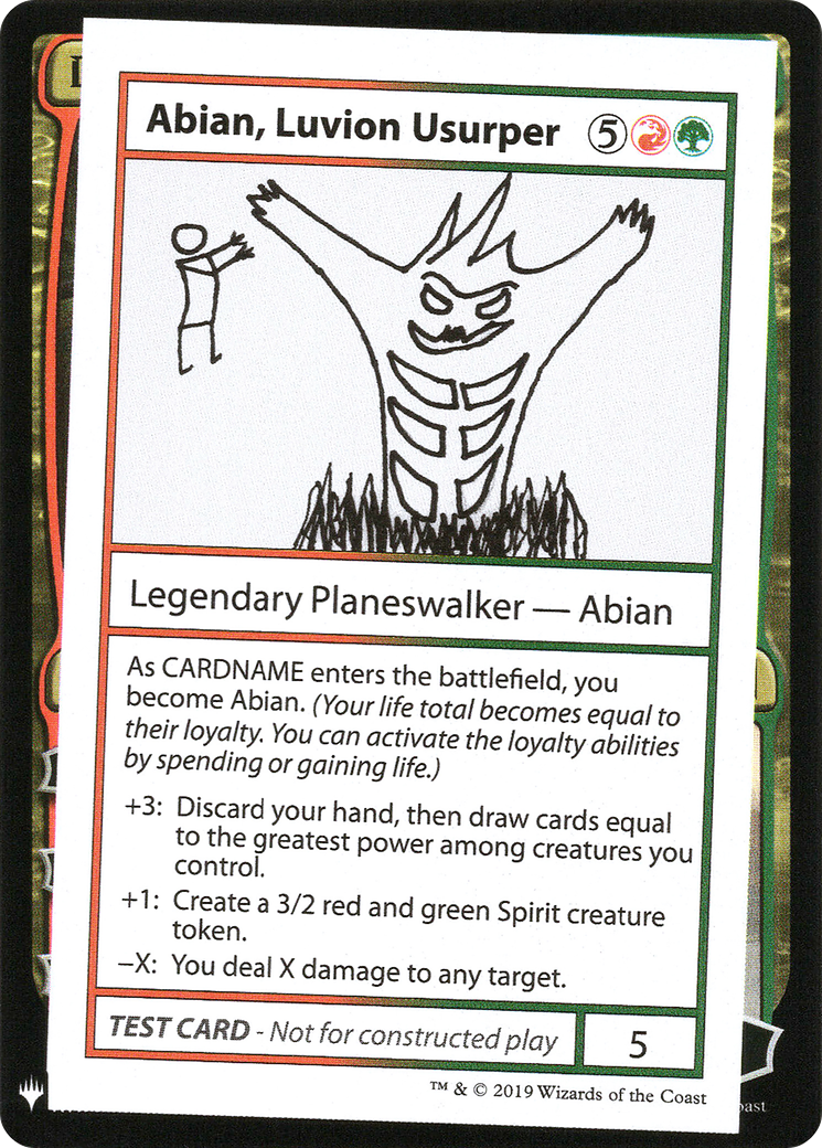 Image of Abian, Luvion Usurper (CMB1-087) - Mystery Booster Playtest Cards 2019