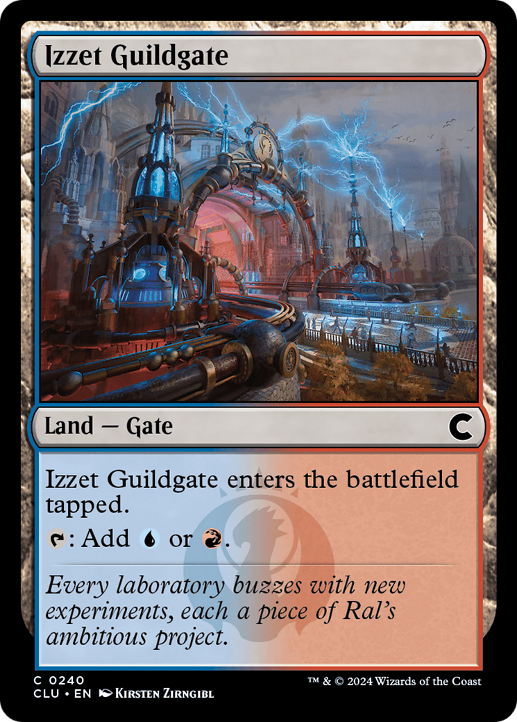 Image of Izzet Guildgate (CLU-240) - Ravnica: Clue Edition