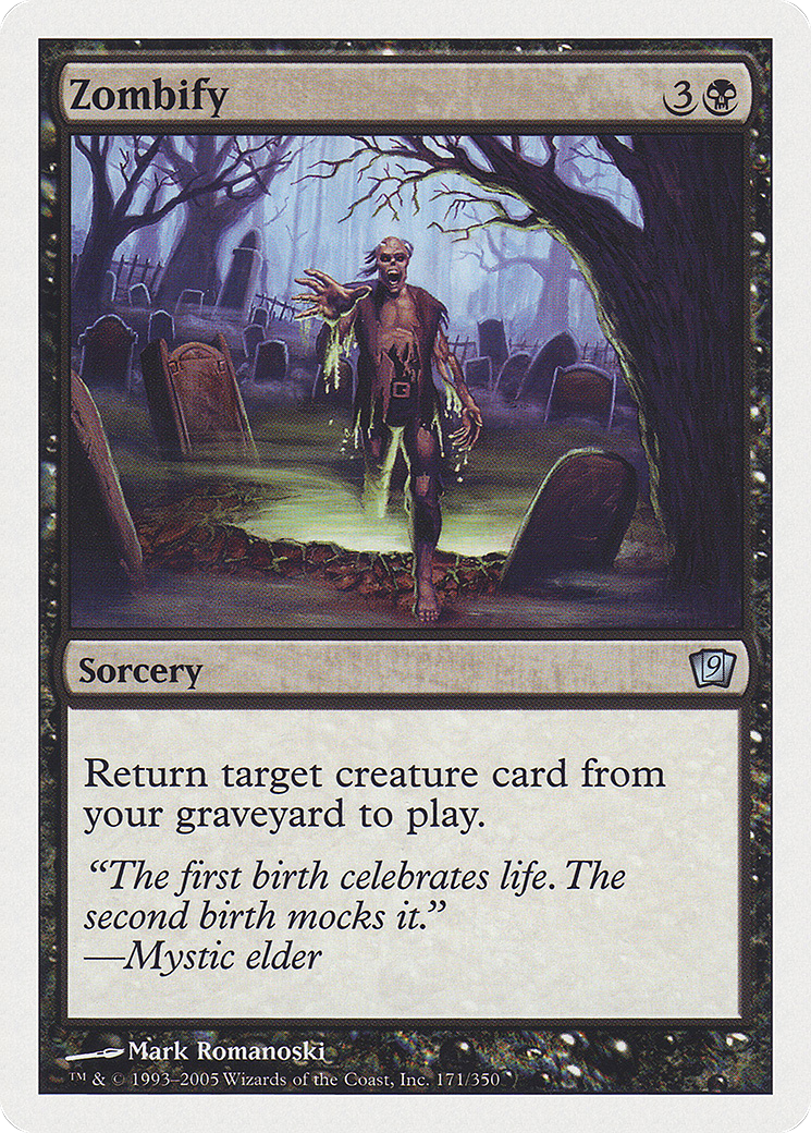 Image of Zombify (9ED-171★) - 9th Edition Foil