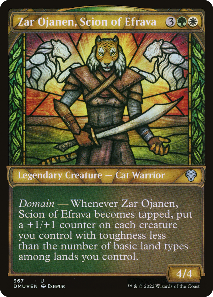 Image of Zar Ojanen, Scion of Efrava (Textured Foil) (DMU-367) - Dominaria United: (Showcase) Foil