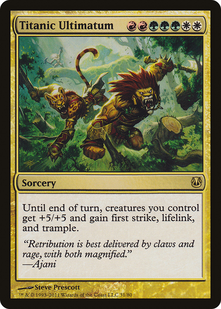 Image of Titanic Ultimatum (DDH-031) - Duel Decks: Ajani vs. Nicol Bolas