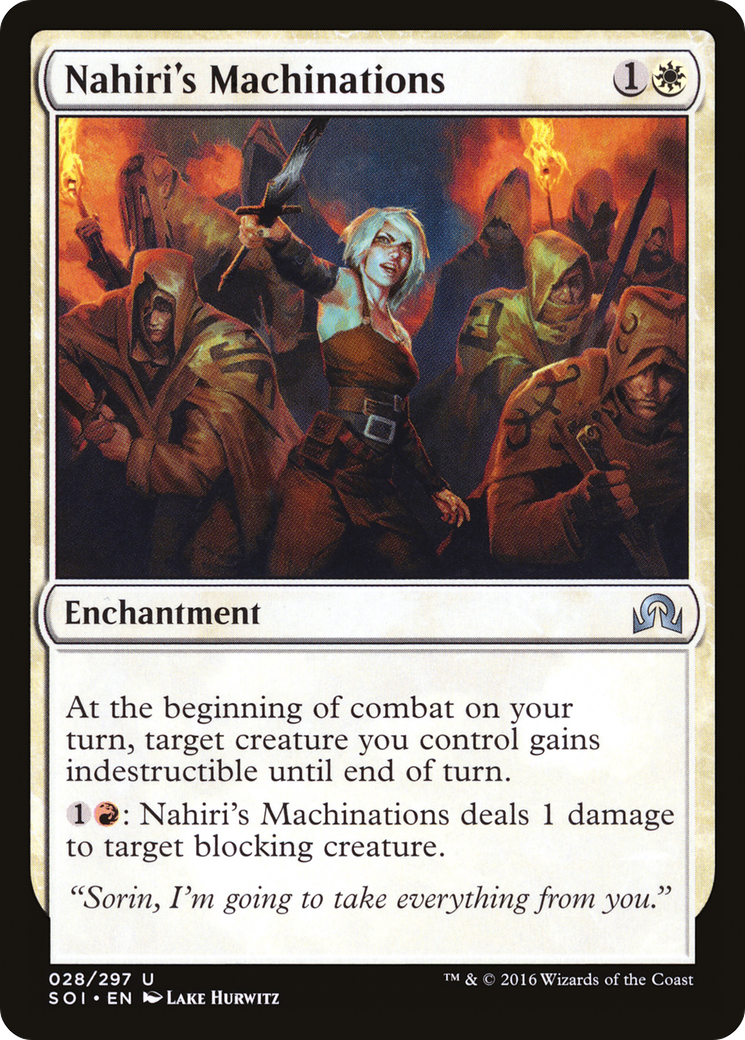 Image of Nahiri's Machinations (SOI-028) - Shadows over Innistrad