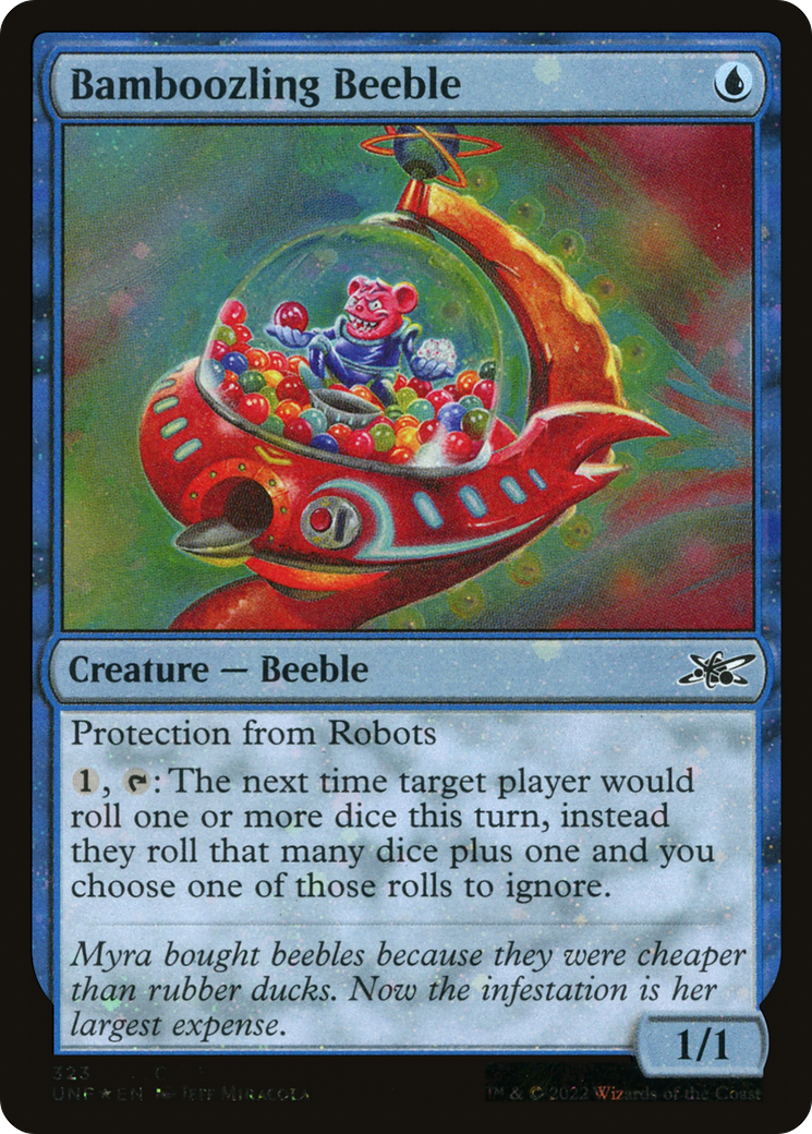 Image of Bamboozling Beeble (Galaxy Foil) (UNF-323) - Unfinity Foil