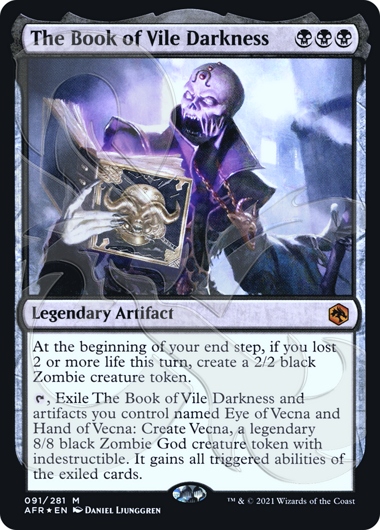 Image of The Book of Vile Darkness (AFR&-091) - Adventures in the Forgotten Realms Promos Foil