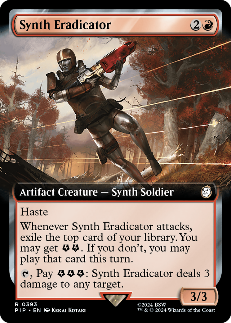 Image of Synth Eradicator (Extended Art) (PIP-393) - Fallout: (Extended Art) Foil