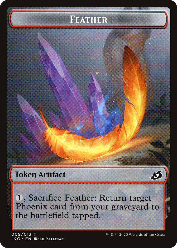 Image of Feather (TIKO-009) - Ikoria: Lair of Behemoths Tokens Foil