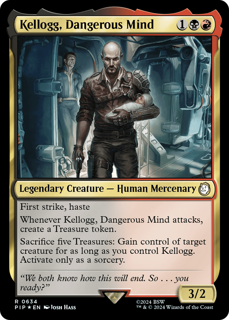 Image of Kellogg, Dangerous Mind (Surge Foil) (PIP-634) - Fallout Foil