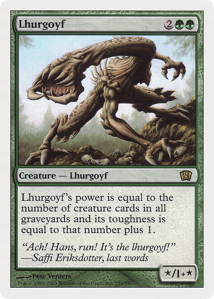 Image of Lhurgoyf (8ED-259) - 8th Edition