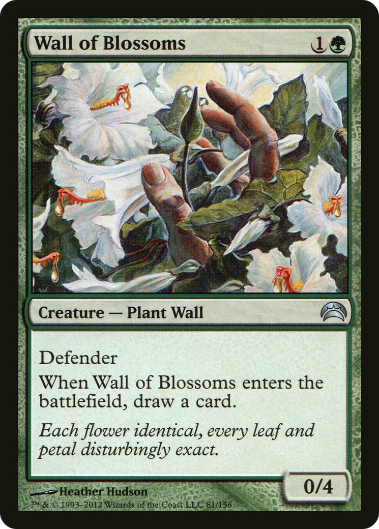 Image of Wall of Blossoms (PC2-081) - Planechase 2012 Foil