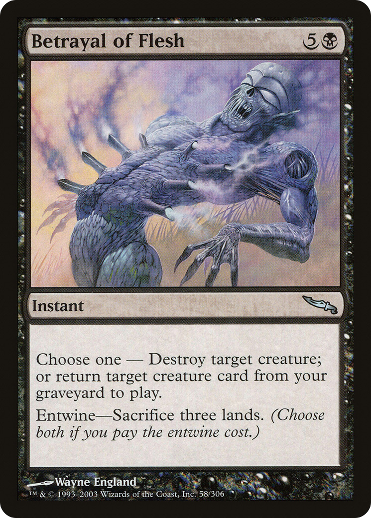 Image of Betrayal of Flesh (MRD-058) - Mirrodin Foil