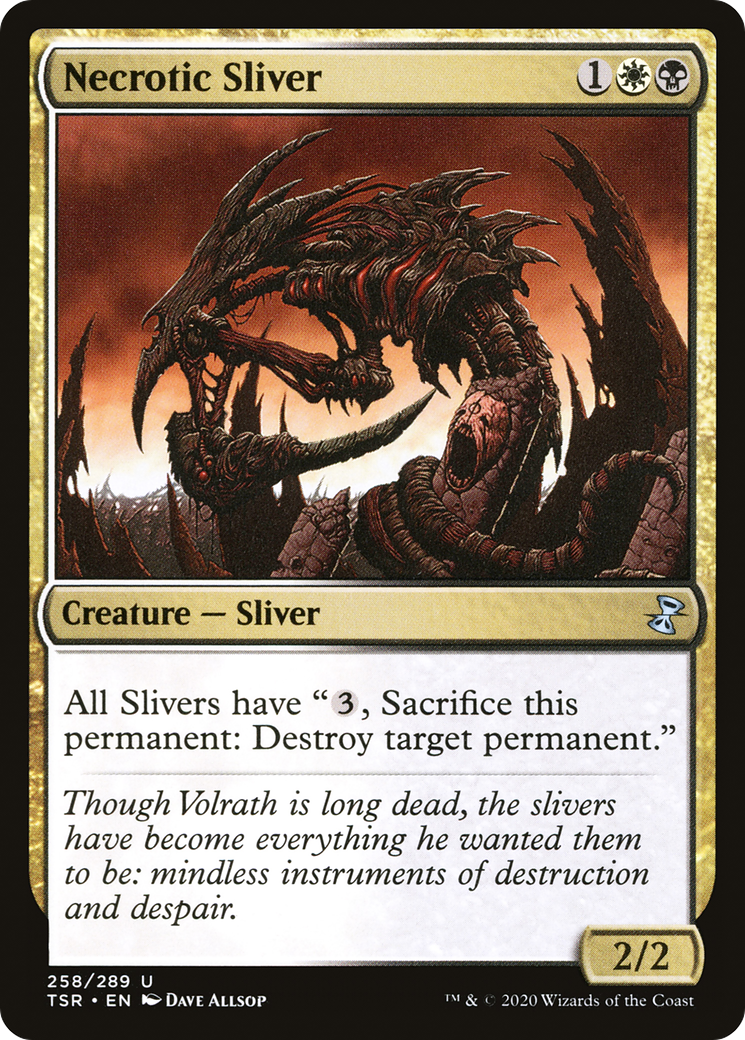 Image of Necrotic Sliver (TSR-258) - Time Spiral Remastered Foil
