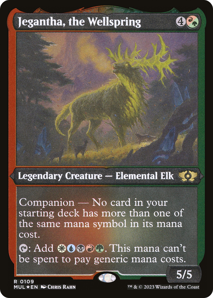 Image of Jegantha, the Wellspring (Foil Etched) (MUL-109) - Multiverse Legends: (companion) Foil