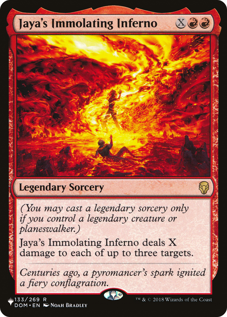 Image of Jaya's Immolating Inferno (LIST-DOM-133) - The List