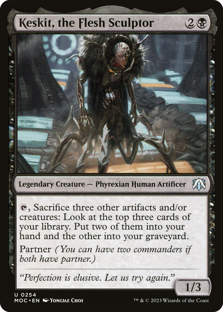 Image of Keskit, the Flesh Sculptor (MOC-254) - March of the Machine Commander