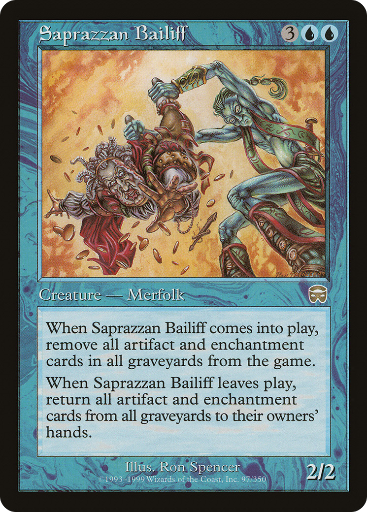 Image of Saprazzan Bailiff (MMQ-097) - Mercadian Masques