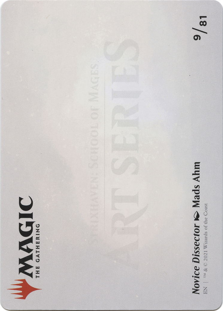 Image of Novice Dissector // Novice Dissector (ASTX-009) - Strixhaven Art Series (Borderless) Foil