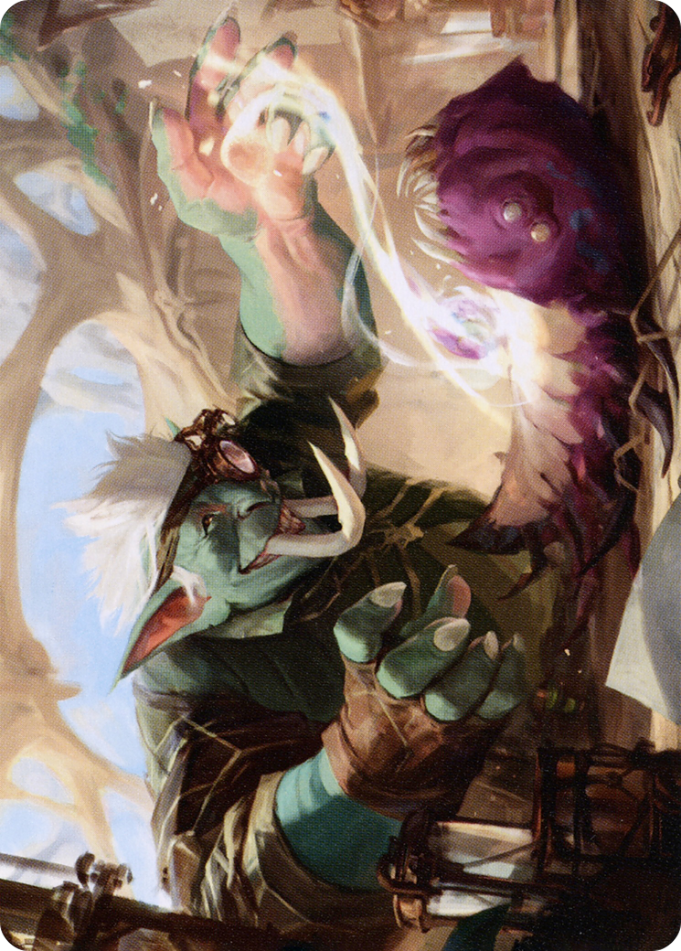 Image of Novice Dissector // Novice Dissector (ASTX-009) - Strixhaven Art Series (Borderless) Foil
