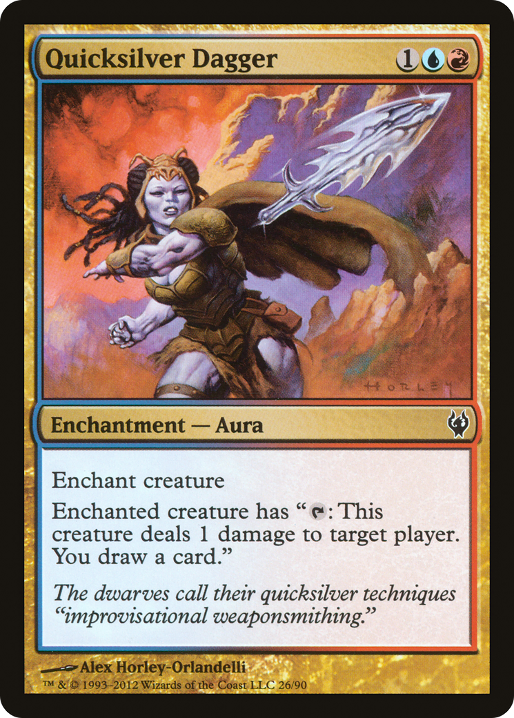 Image of Quicksilver Dagger (DDJ-026) - Duel Decks: Izzet vs. Golgari