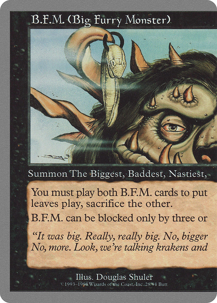 Image of B.F.M. (Big Furry Monster) (28) (UGL-028) - Unglued
