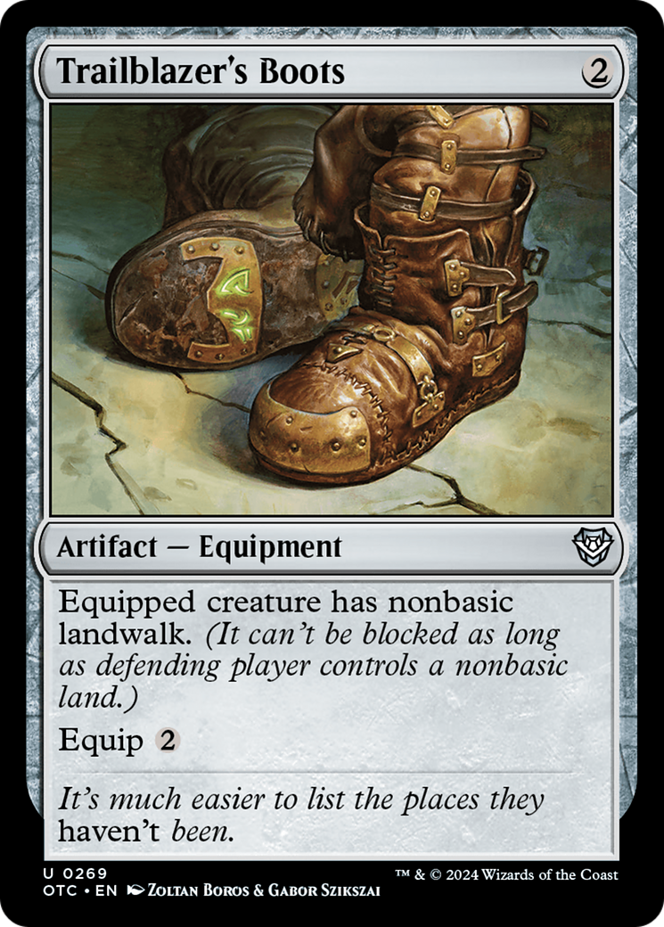 Image of Trailblazer's Boots (OTC-269) - Outlaws of Thunder Junction Commander