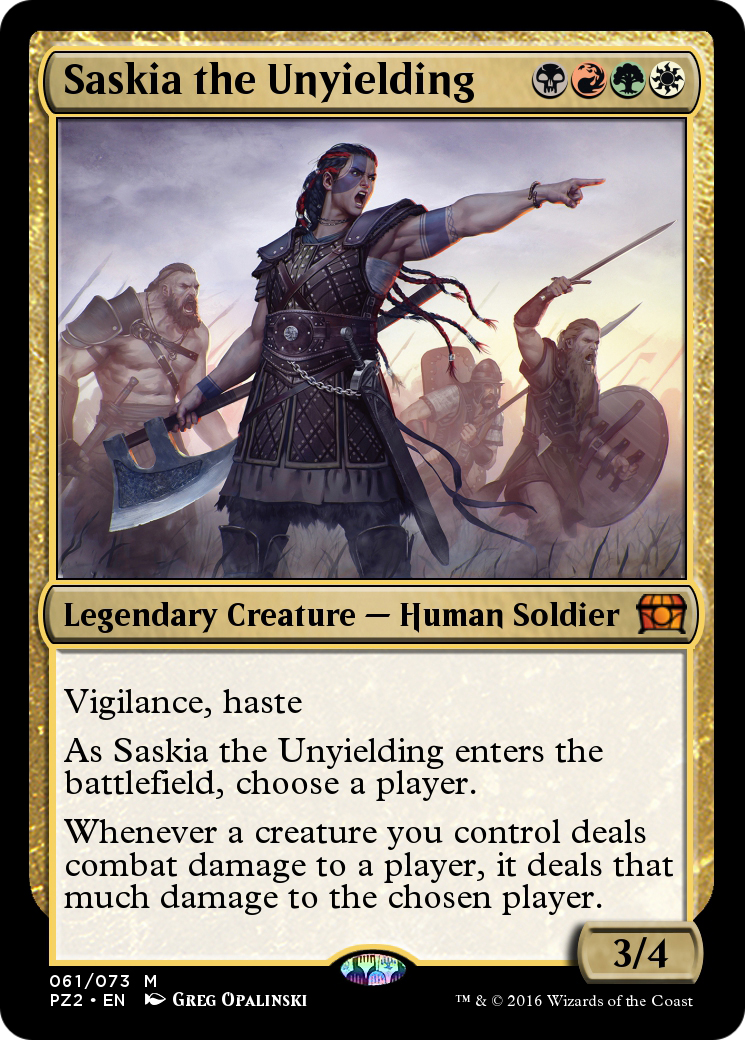 Image of Saskia the Unyielding (PZ2-061) - Treasure Chest Foil