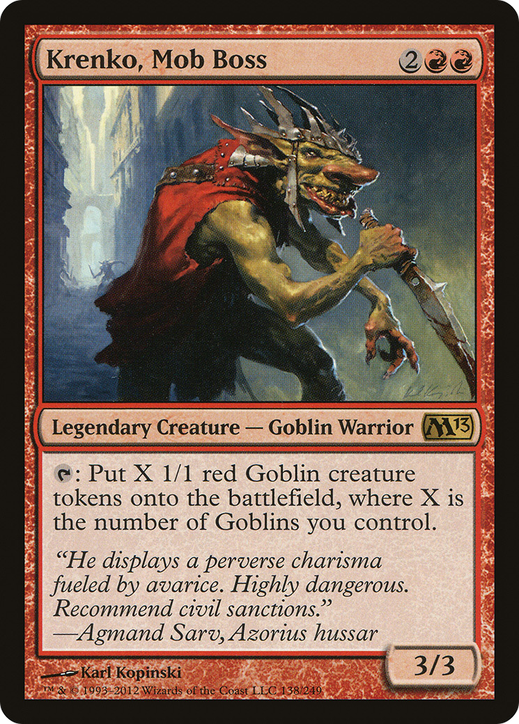 Image of Krenko, Mob Boss (M13-138) - Magic 2013