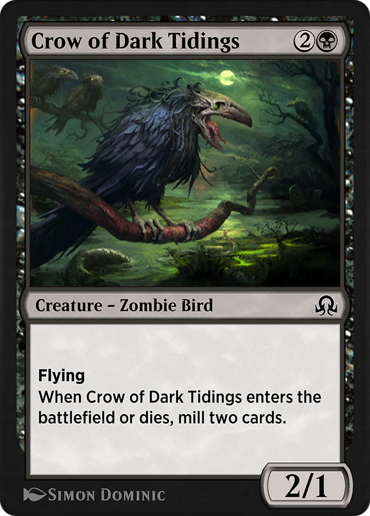 Image of Crow of Dark Tidings (SIR-104) - Shadows over Innistrad Remastered