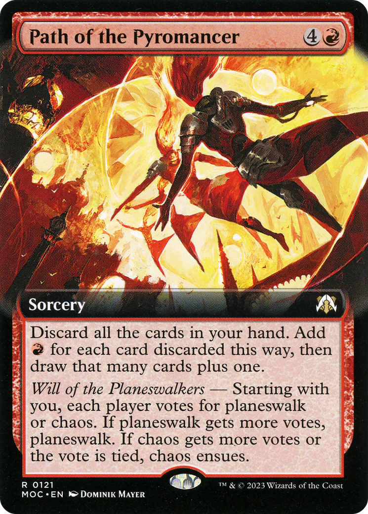 Image of Path of the Pyromancer (Extended Art) (MOC-121) - March of the Machine Commander: (Extended Art)