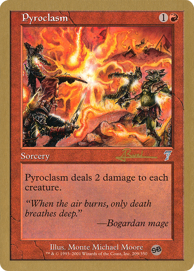 Image of Pyroclasm - 2001 Antoine Ruel (7ED) (SB) (WCD-) - World Championship Decks 2001