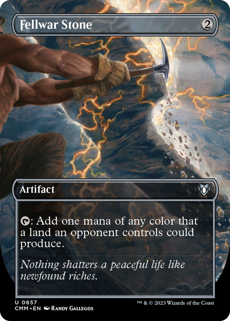 Image of Fellwar Stone (Borderless) (CMM-657) - Commander Masters (Borderless)
