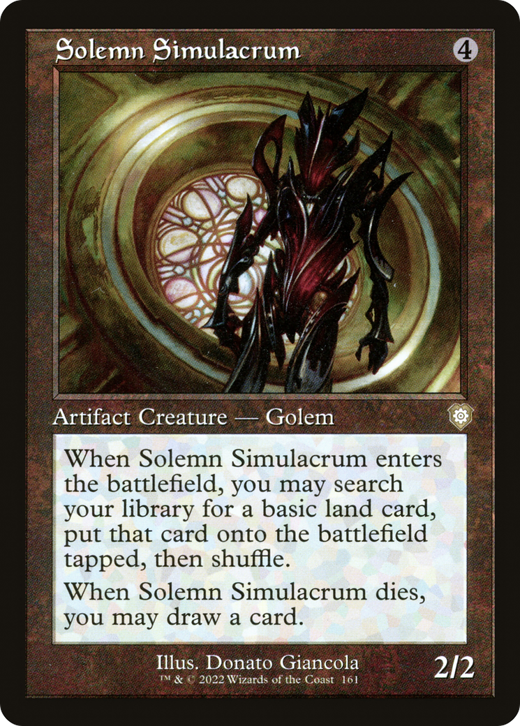 Image of Solemn Simulacrum (Retro Frame) (BRC-161) - The Brothers' War Commander