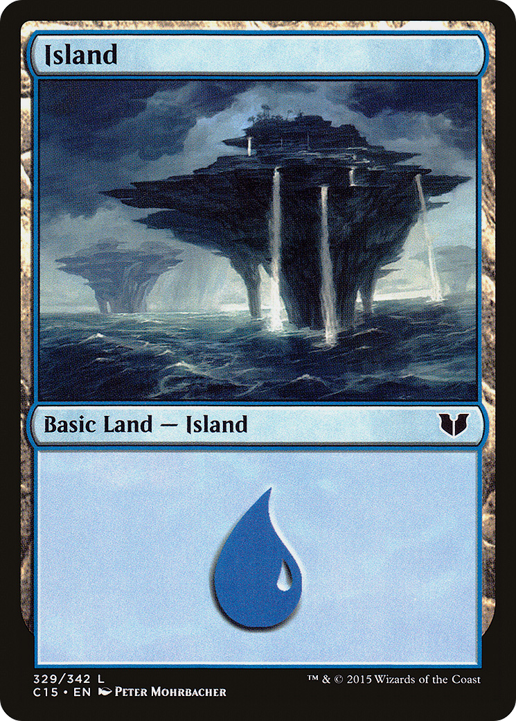 Image of Island (329) (C15-329) - Commander 2015
