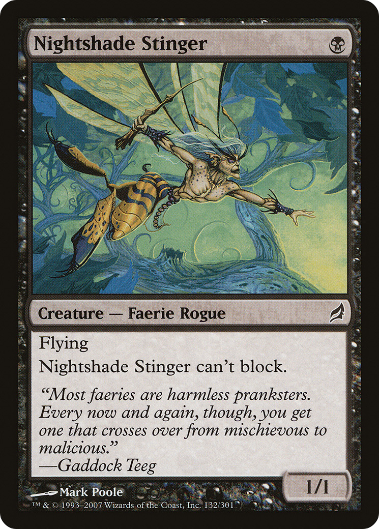 Image of Nightshade Stinger (LRW-132) - Lorwyn Foil