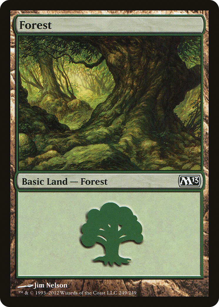 Image of Forest (249) (M13-249) - Magic 2013 Foil