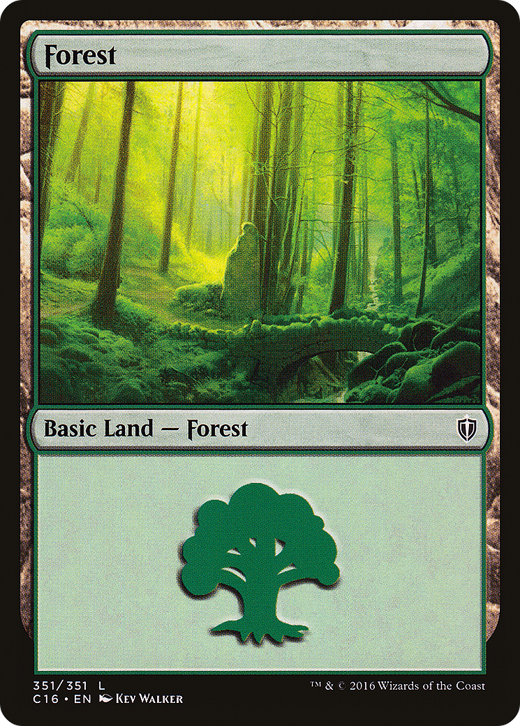 Image of Forest (351) (C16-351) - Commander 2016