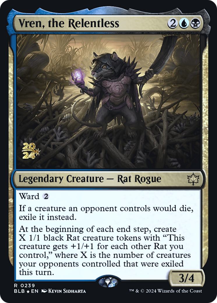 Image of Vren, the Relentless (PRE-239) - Bloomburrow Promos Foil