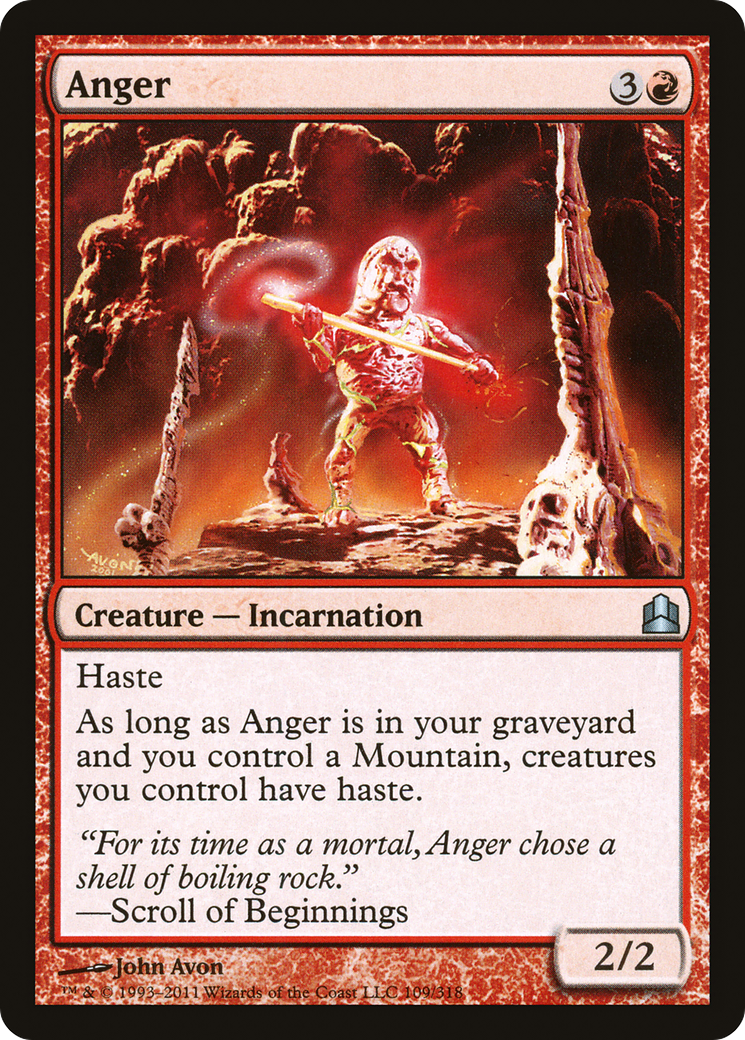 Image of Anger (CMD-109) - Commander 2011
