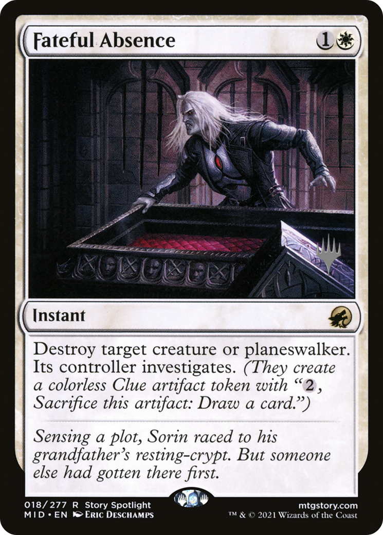 Image of Fateful Absence (PPMID-018) - Innistrad: Midnight Hunt Promos Foil